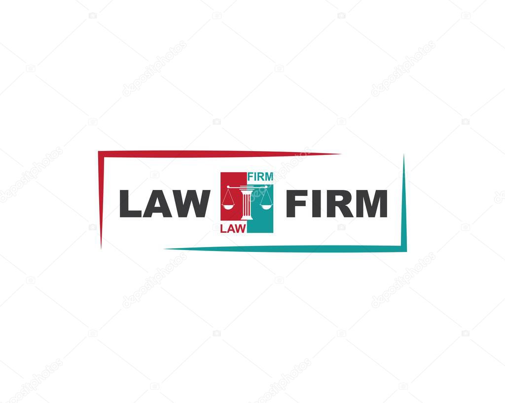 law logo vector template