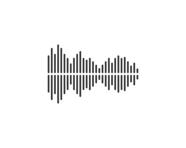 ses dalgası,darbe ilustration logo vektör simgesi 