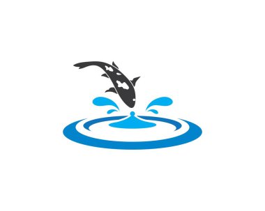 Koi Fish logo vektör