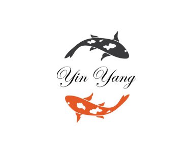 Koi Fish logo vektör