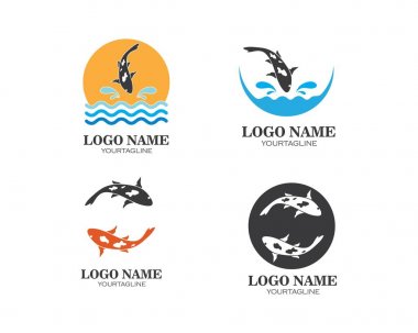 Koi Fish logo vektör