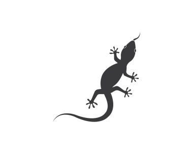Kertenkele vektör illüstrasyon logosu