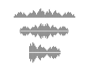 ses dalgası,darbe ilustration logo vektör simgesi 