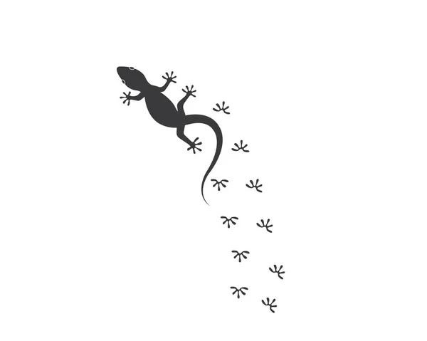 Logo vectoriel illustration lézard — Image vectorielle