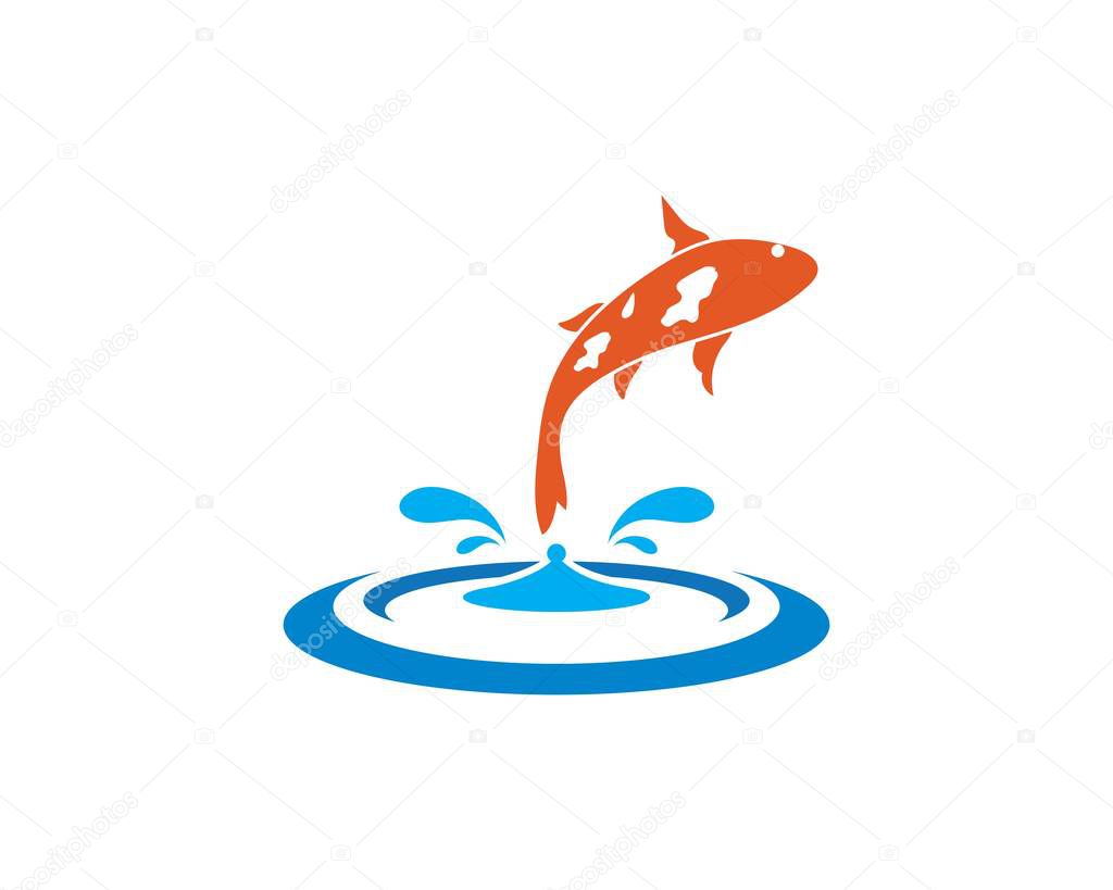 Download Koi fish logo vector — Stock Vector © sangidan #272612812