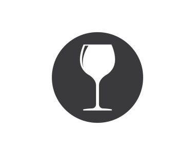 şarap kadehleri logo simgesi taşıyıcısı 