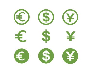 İş acounting para logosu vektör 