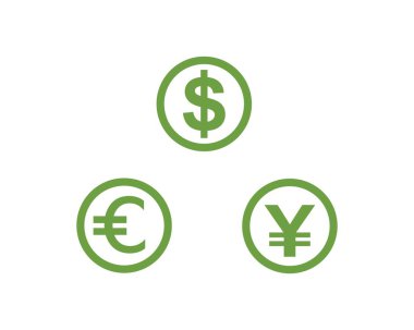 İş acounting para logosu vektör 