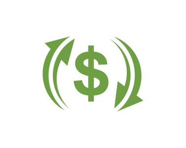 para değiştirici logo simge vektör