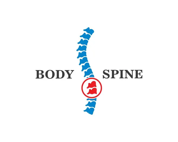 Spine diagnostics symbol logo template vector illustration — Stock Vector