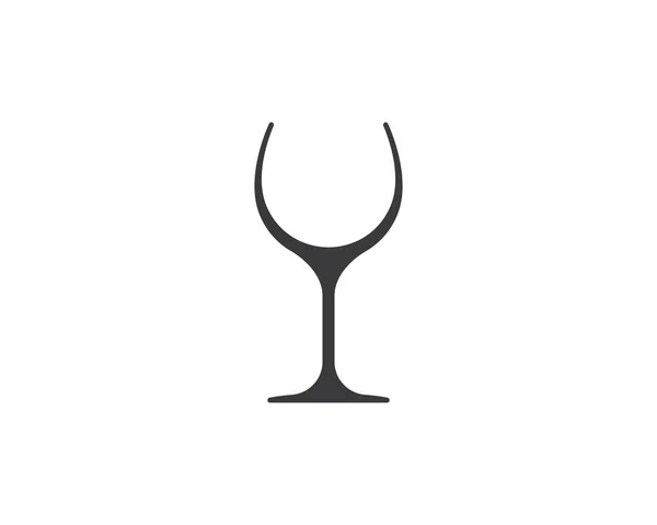 Вина окуляри тост логотип значок вектор — стоковий вектор