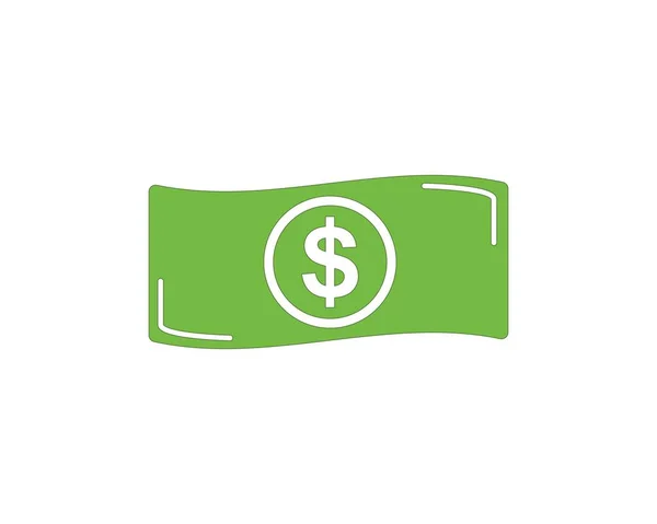 Negocios contando dinero logo vector — Vector de stock