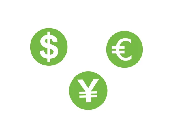 Geschäft mit Geld Logo Vektor — Stockvektor