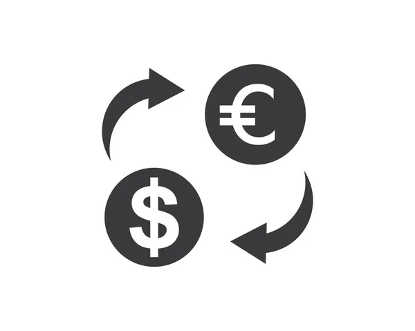 Geld Wechsler Logo Symbol Vektor — Stockvektor