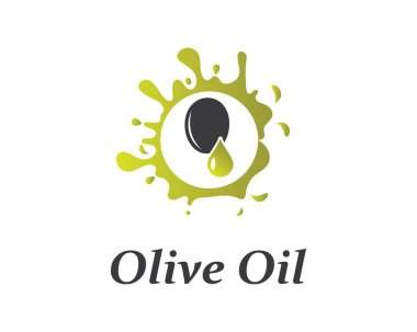 zeytin logo şablon vektörü 