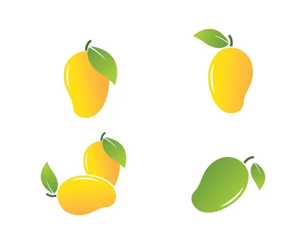 Mango φορέα εικονογράφηση λογότυπο — Διανυσματικό Αρχείο