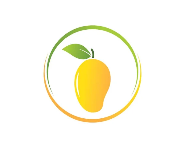 Illustration vectorielle mangue logo — Image vectorielle