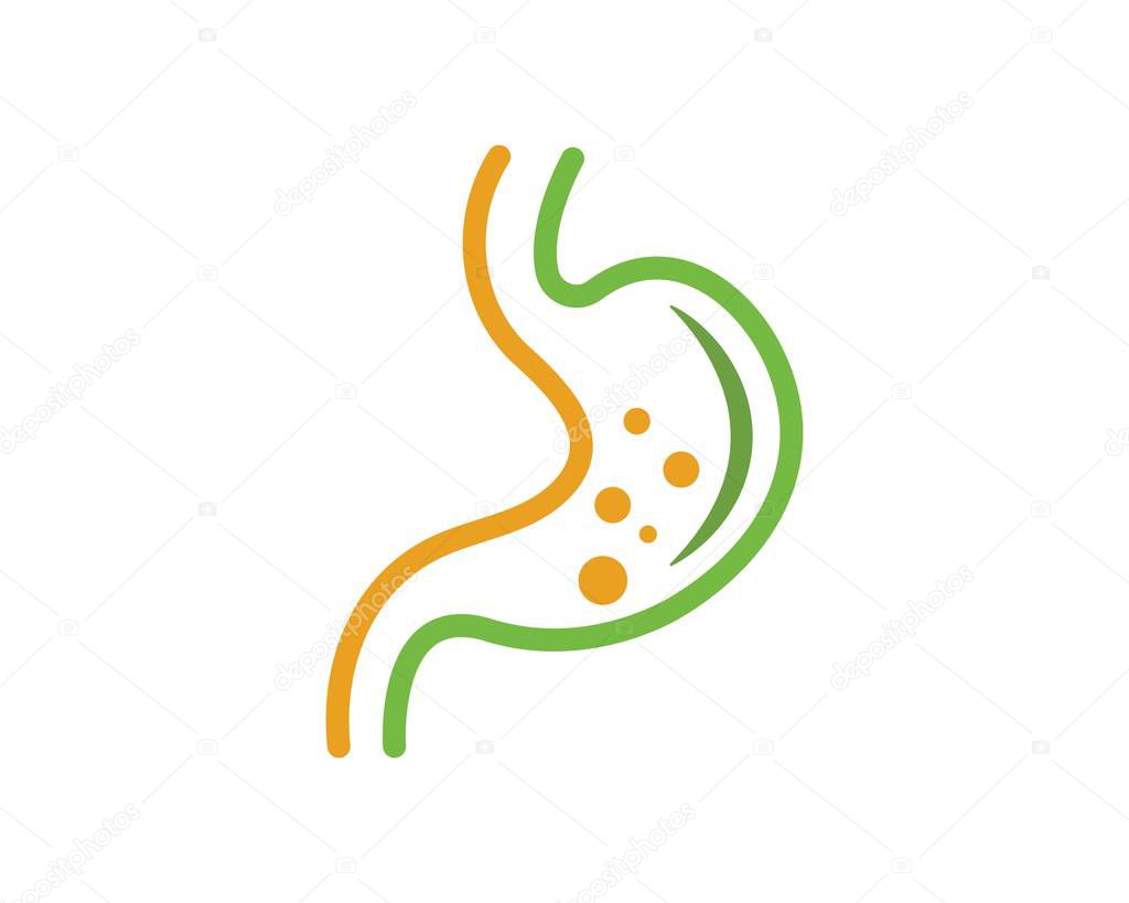 Stomach vector illustration design template