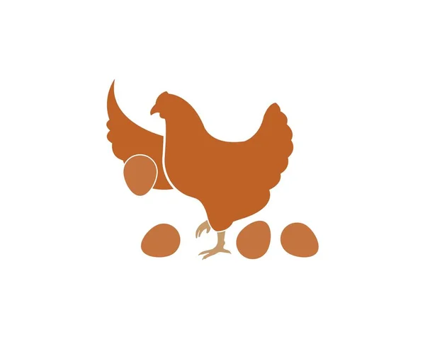 Illustrazione del vettore del pollo — Vettoriale Stock