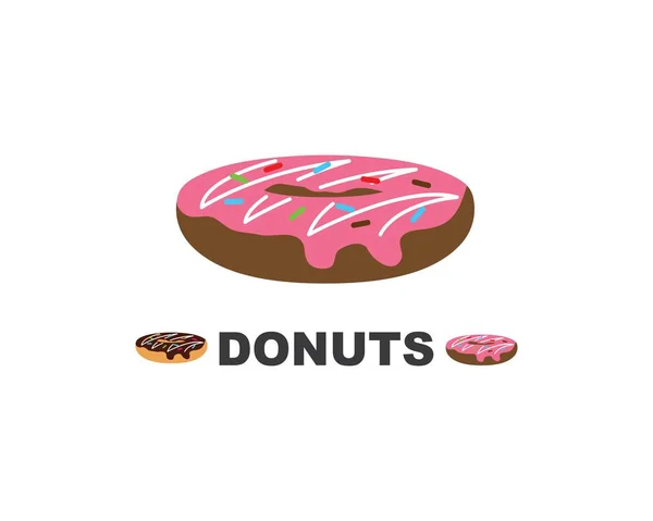 Donuts vector,icon,logo illustration — Stock Vector