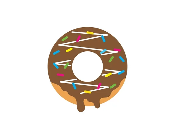 Donuts vecteur, icône, illustration du logo — Image vectorielle