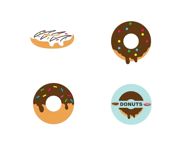 Donuts vector,icon,logo illustration — Stock Vector