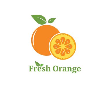 illüstrasyon meyve simge turuncu vektör 