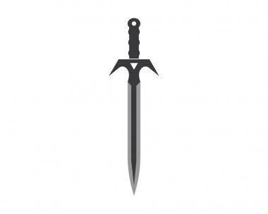 kılıç logo simgesi vektör illüstrasyon tasarımı