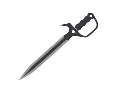 kılıç logo simgesi vektör illüstrasyon tasarımı