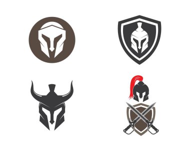 Logo illüstrasyon kask sembol simge vektör tasarım