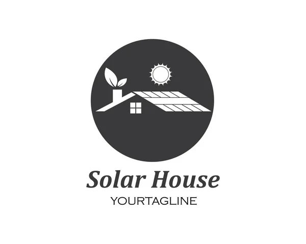 solar panel logo vector icon