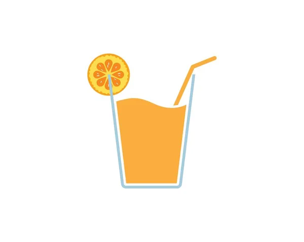 Desenho da ilustração do vetor do suco de laranja — Vetor de Stock