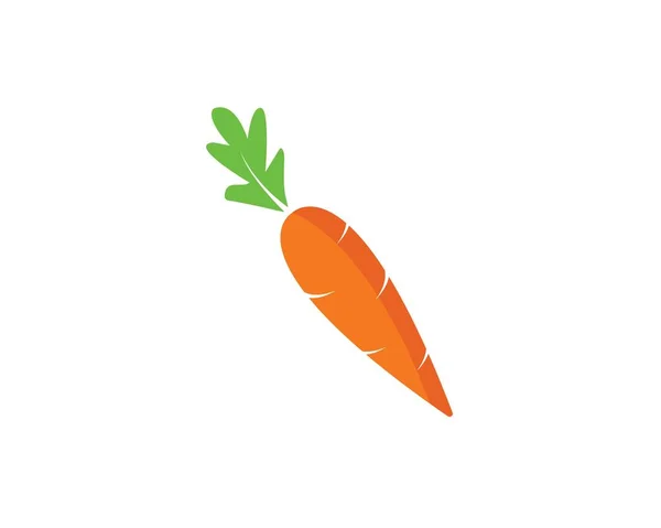 Zanahoria logo icono vector ilustración diseño — Vector de stock