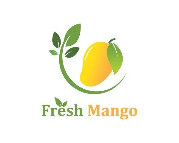 Mango vektör illüstrasyon logosu — Stok Vektör