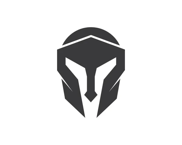 Spartaanse helm logo icoon vector illustratie ontwerp — Stockvector