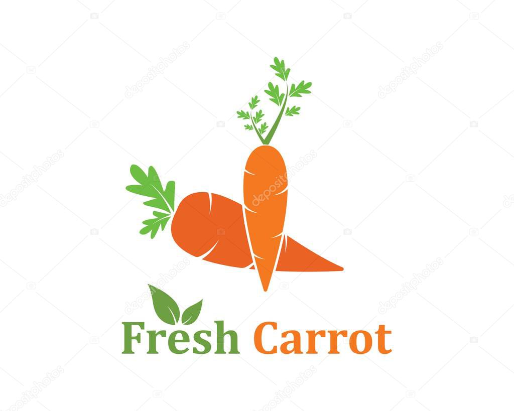 carrot logo icon vector illustration design