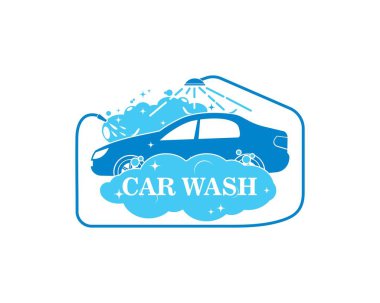 carwash simgesi logo vektör illüstrasyon 