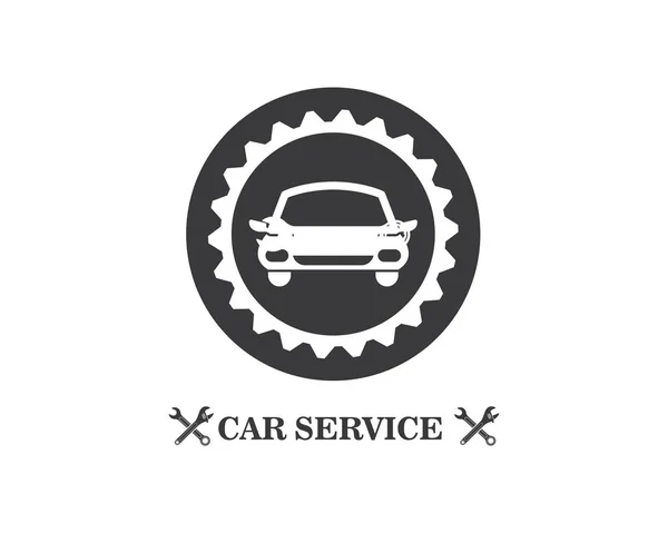 Bil service logotyp ikon vektor illustration — Stock vektor