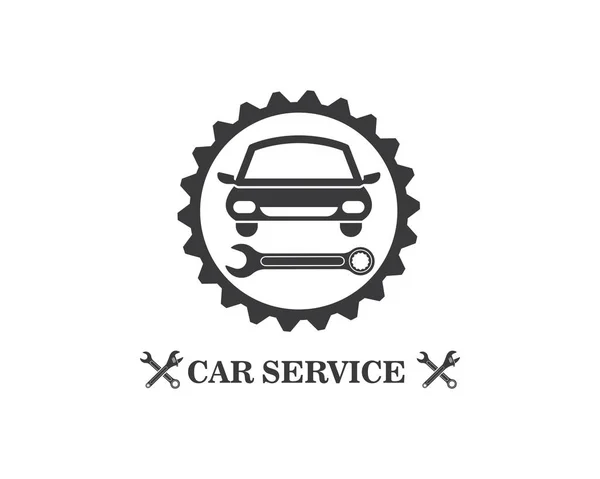 Coche servicio logo icono vector ilustración — Vector de stock