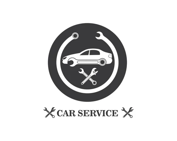 Auto Service Logo Symbol Vektor Illustration — Stockvektor