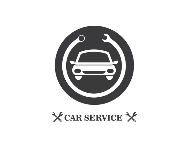 Auto Service Logo Symbol Vektor Illustration — Stockvektor