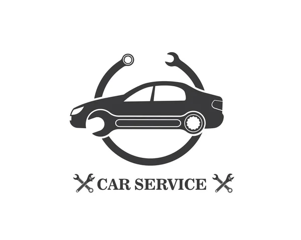Araba servisi logo vektör illüstrasyonu — Stok Vektör