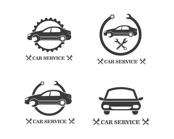 Carro serviço logotipo ícone vetor ilustração —  Vetores de Stock