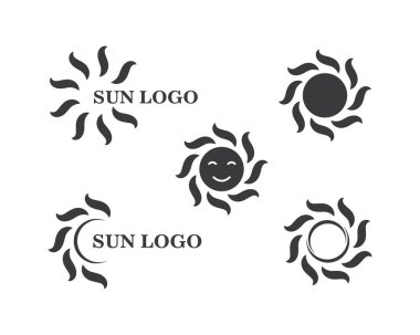 Güneş ılustration Logo vektör simge
