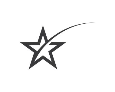 Yıldız Logo Şablonu vektör çizimi 