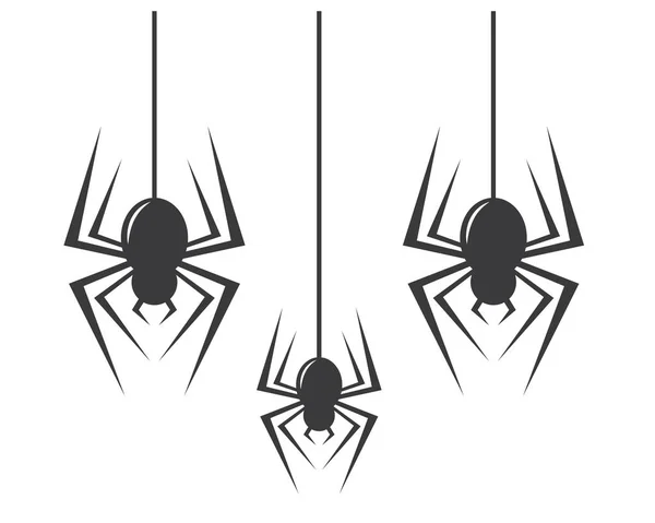 Vetor do logotipo do ícone da aranha — Vetor de Stock