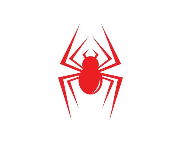 Spider icon logo vector — Stok Vektör