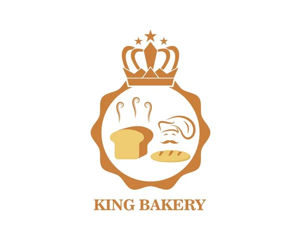 Bäckerei Logo Vektor Illustration — Stockvektor