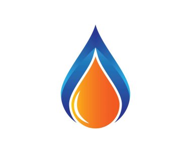 Yangın alev Logo şablonu vektör simge petrol, gaz ve enerji logo 