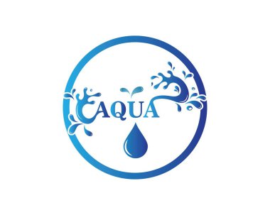 Su Splash logo simge illüstrasyon tasarım